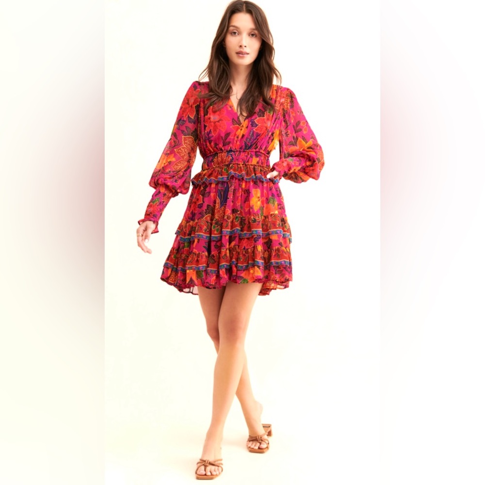 Farm Rio Tropical Tapestry Mini Dress